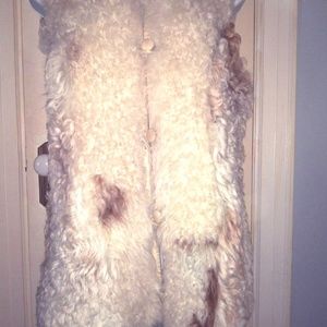 REISS 100% Sheepskin Reversible Vest S/XS